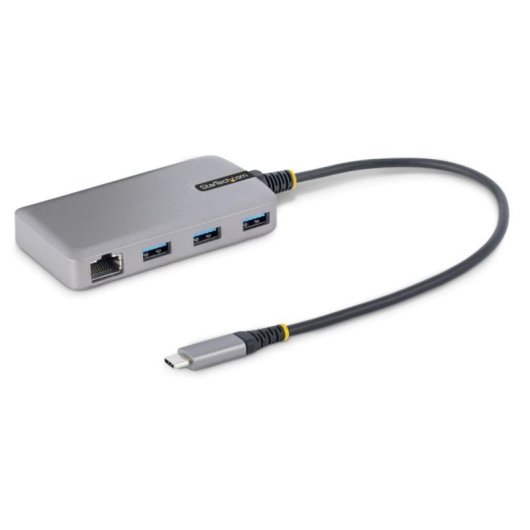 USB-C Hub 3 Port USB-A 5Gbps Gigabit Ethernet 10/100/1000Mbps 30cm Kabel USB 3.2 Gen 1 USB-C Hub