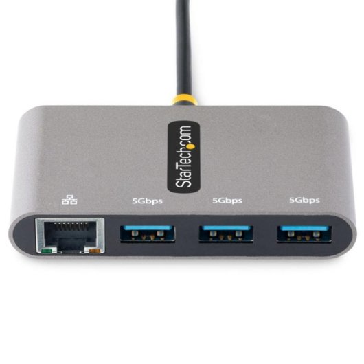 Hub USB-C con Ethernet Gigabit 3 Porte USB-A 3.2 Gen 1 5Gbps Cavo 30cm Hub USB-C con Ethernet Gigabit 3 Porte USB-A 3.2 Gen 1 5Gbps Cavo 30cm