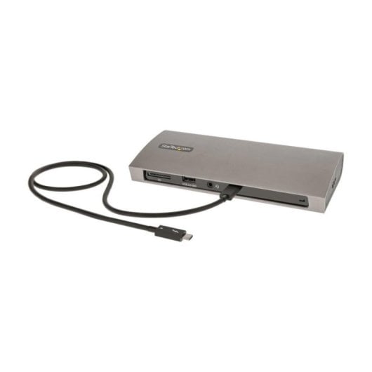 Docking Station StarTech Thunderbolt 4 96W PD 3xTB4/3xUSB-A/SD/Ethernet Negro Gris