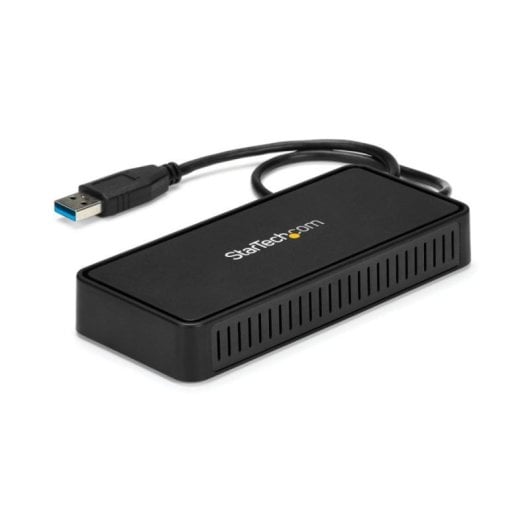StarTech USBA2DPGB Docking Station USB-A 3.0 com Dual DisplayPort 4K/60Hz e Ethernet Preto