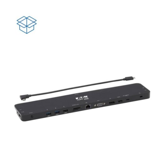 USB-C Dockingstation Tripp Lite U442-DOCK7D-B 14 Ports 4K HDMI DisplayPort VGA Gigabit Ethernet 100W PD
