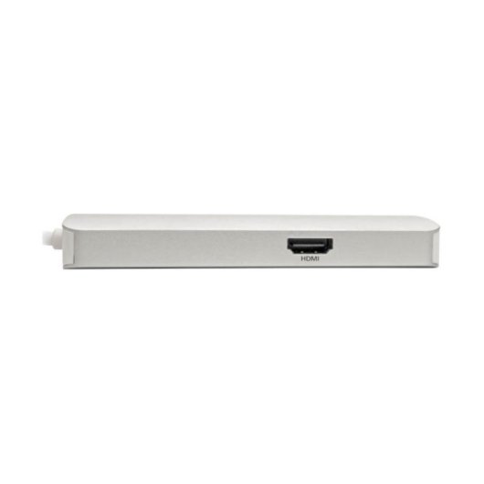 Estación de Conexión USB-C Tripp Lite U442-DOCK11-S 4K HDMI Thunderbolt 3 Hub USB-A PD GbE SD/MicroSD Plata