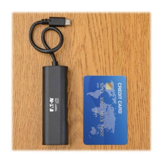Adaptador USB-C Tripp Lite U460-003-3A1GB Ethernet Gigabit Hub 3 Puertos USB 3.1 Gen1 Negro