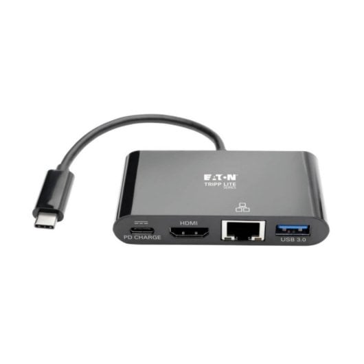 Adaptador USB-C Tripp Lite U444-06N-H4GUB-C HDMI 4K, USB-A, Ethernet, PD 60W, Thunderbolt 3