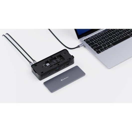 Verbatim CDS-15S Docking Station USB-C 100W 8K HDMI DisplayPort 10Gbps NVMe SD RJ45 ABS Alumínio
