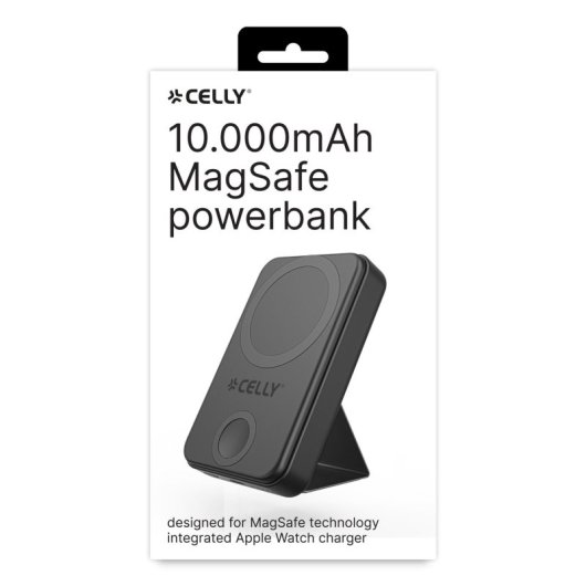 Carregador sem fios Celly MAGPBW10000BK 10000 mAh Power Bank Preto