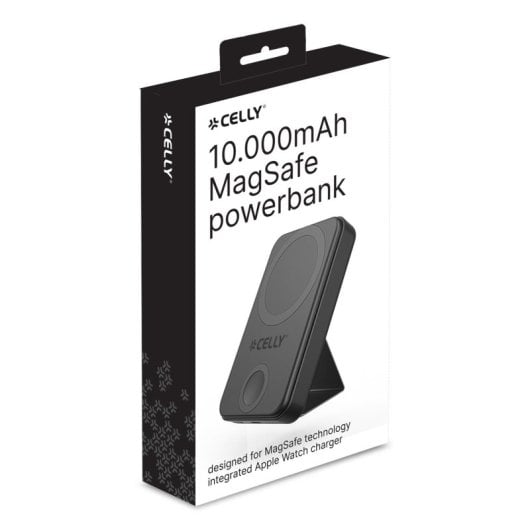 Carregador sem fios Celly MAGPBW10000BK 10000 mAh Power Bank Preto