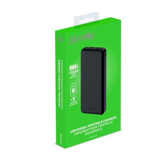 Celly PBE10000 Ión de litio 10000 mAh Negro