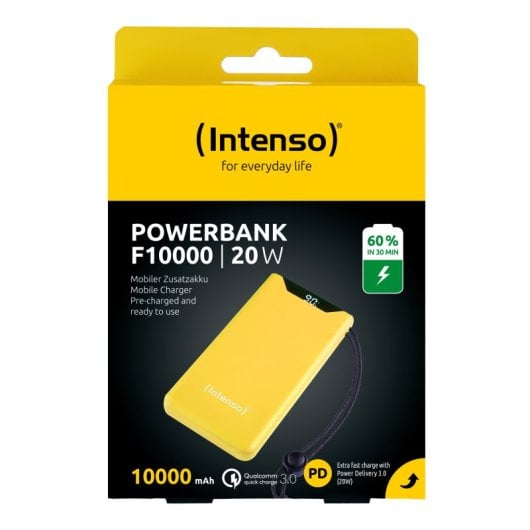 Bateria externa Intenso 7332039 de polímero de lítio 10000 mAh amarela