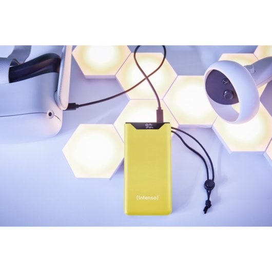 Bateria externa Intenso 7332039 de polímero de lítio 10000 mAh amarela