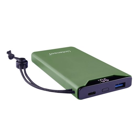 Bateria externa Intenso 7332037 de polímero de lítio 10000 mAh verde