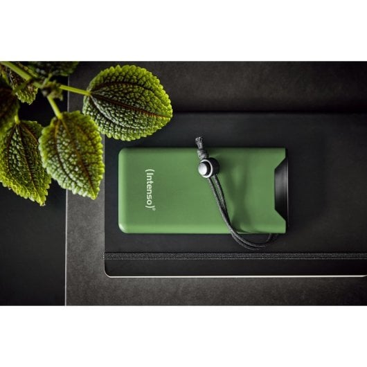 Bateria externa Intenso 7332037 de polímero de lítio 10000 mAh verde