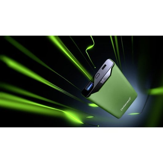 Bateria externa Intenso 7332037 de polímero de lítio 10000 mAh verde