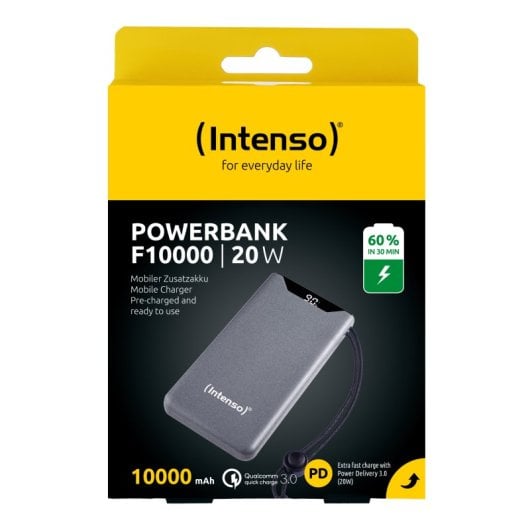 Intenso 7332034 batería externa Polímero de litio 10000 mAh Gris