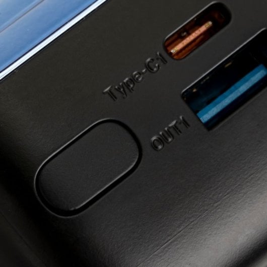 Bateria Externa Rivacase VA1080 Polímero de Lítio 30000 mAh Preta, Azul