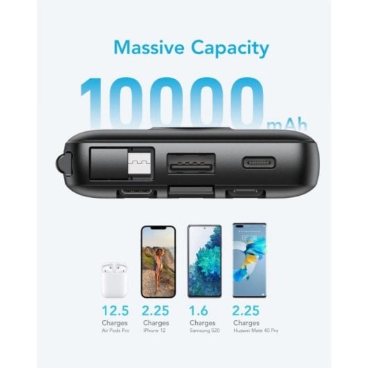 PowerBank VEGER C10 VG-W1116 10000mAh Polímero de Litio 10W Preto