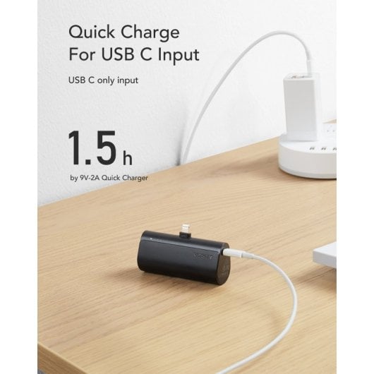 VEGER PlugOn-L VG-W0556P PowerBank plug-on 5000mah PD20W Lightning connector built-in