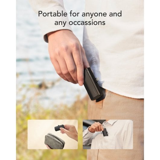 VEGER PlugOn-L VG-W0556P PowerBank plug-on 5000mah PD20W Lightning connector built-in