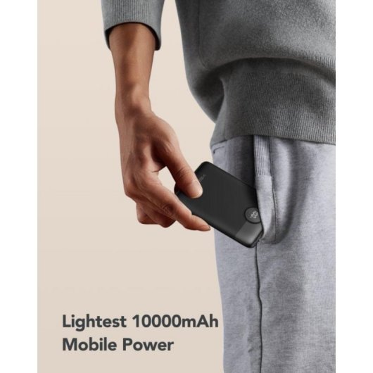 Powerbank Veger C11 VG-W1170 10000mAh Negro PD22.5W Cables Integrados LCD Rápida