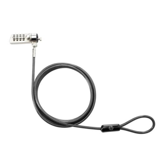Laptop-Schloss HP Essential Programmierbares Kombinationsschloss 1,22 m Schwarz Laptop-Schloss HP Essential Programmierbares Kombinationsschloss 1,22 m Schwarz