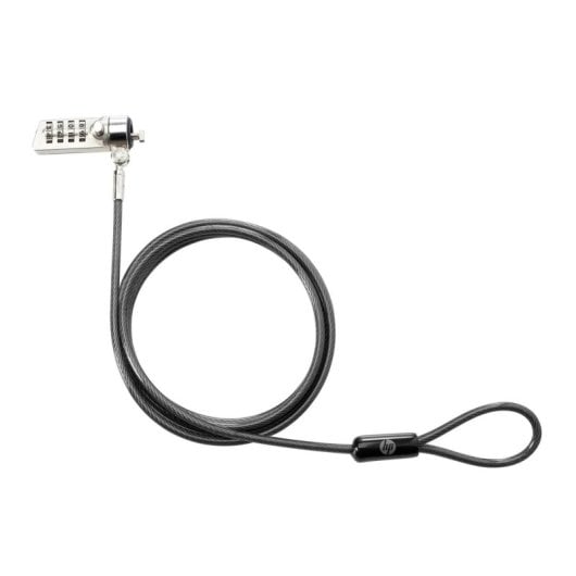 Laptop-Schloss HP Essential Programmierbares Kombinationsschloss 1,22 m Schwarz Laptop-Schloss HP Essential Programmierbares Kombinationsschloss 1,22 m Schwarz