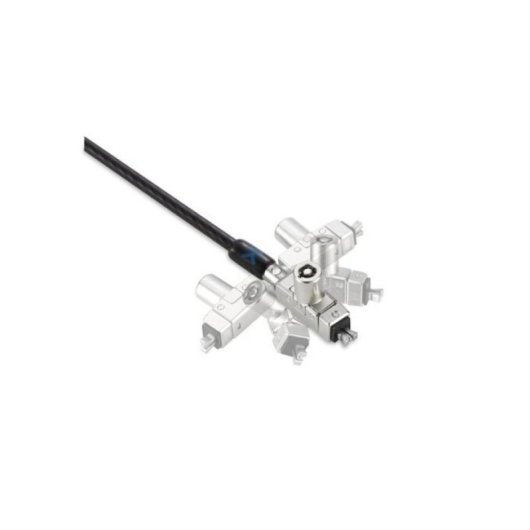 Candado Kensington N17 2.0 Fino Doble Cabezal Llave Acero Negro Plata 2 Llaves