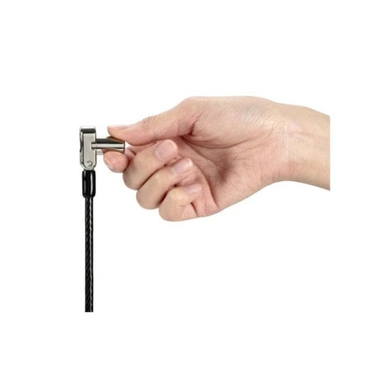 Candado portátil Kensington Universal 3 en 1, cable 1,8m, llave, carbono/plata