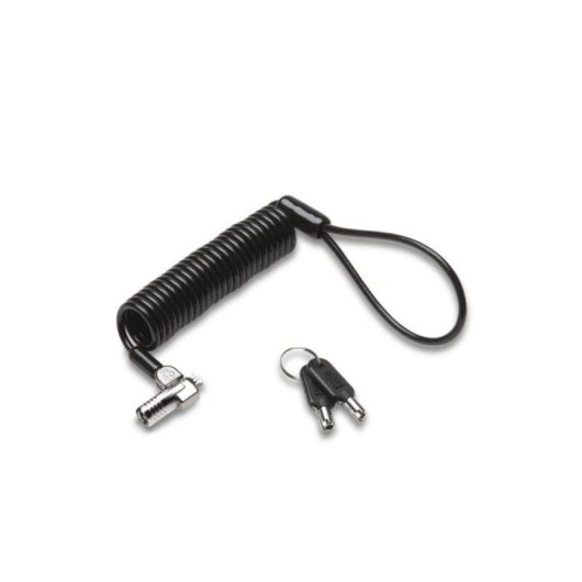 Candado portátil Kensington NanoSaver Llave Acero al carbón 2,3m Negro Plata