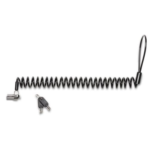 Candado portátil Kensington NanoSaver Llave Acero al carbón 2,3m Negro Plata