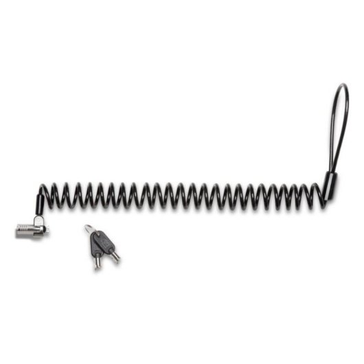 Candado portátil Kensington NanoSaver Llave Acero al carbón 2,3m Negro Plata