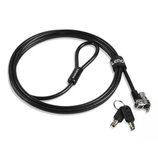 Candado Seguridad Lenovo 4XE1L68273 1,8m Kensington Llave Acero al Carbón Negro