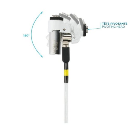 Lucchetto Cavo Mobilis 001329 Bianco Acero 1,8 m Lucchetto a Chiave