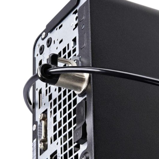Candado de Seguridad StarTech K-Slot Cable 3m Combinación Antirrobo Negro Plata