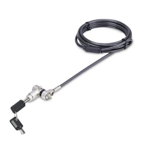 Cadeado de Segurança Universal 3 em 1 StarTech.com com Chave Mestra, Aço Anticorte, 2m, Preto