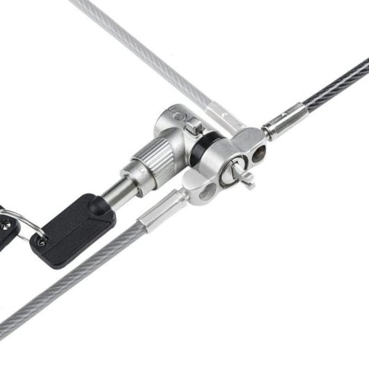 Cadeado de Segurança Universal 3 em 1 StarTech.com com Chave Mestra, Aço Anticorte, 2m, Preto