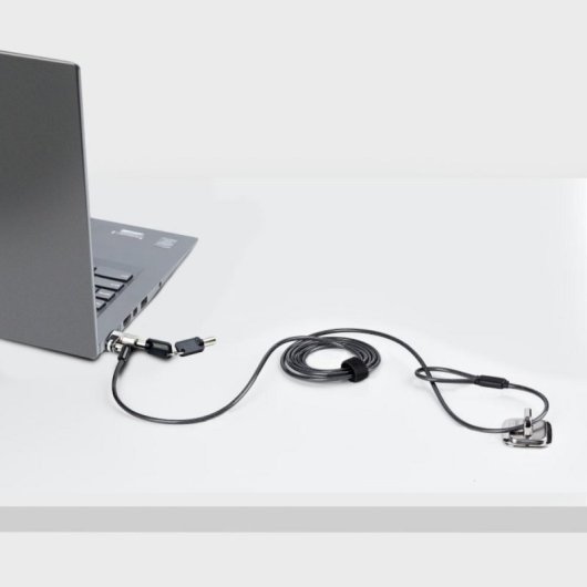 Candado antirrobo portátil StarTech.com NANOK-LAPTOP-LOCK 2m Nano doble llave acero zinc