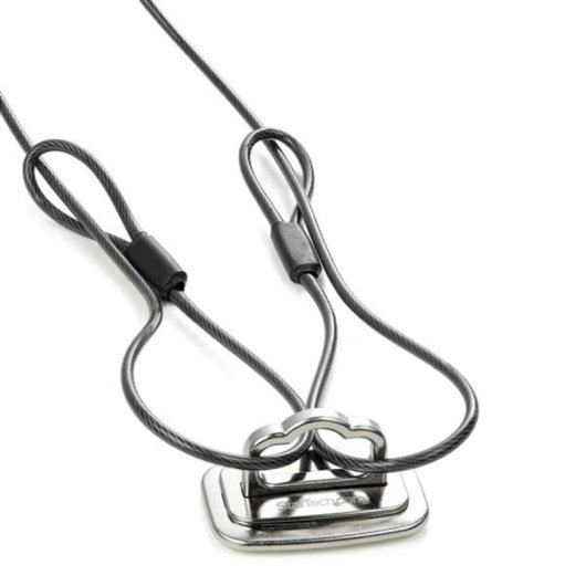Anschlagtisch für Kabel StarTech.com Große Ringe Stahl Silber Anschlagtisch für Kabel StarTech.com Große Ringe Stahl Silber