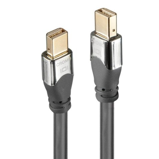Cable Mini DisplayPort Lindy 36307 2m Macho/Macho 4K 2160p Blindado Gris