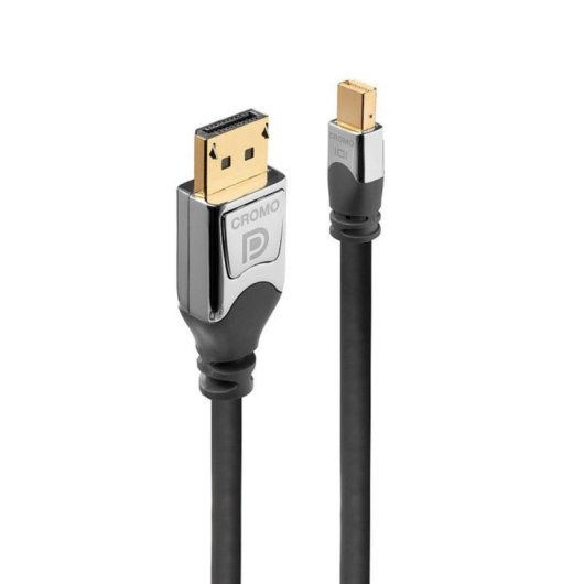 Cable Lindy 36310 Mini DisplayPort a DisplayPort 0,5m Macho/Macho Resolución 4K Gris