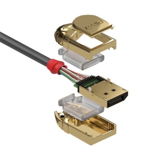 Cable DisplayPort Lindy 36297 15m macho-macho 4K@30Hz chapado en oro PVC AWG24