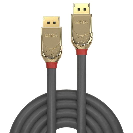 Cable DisplayPort Lindy 36297 15m macho-macho 4K@30Hz chapado en oro PVC AWG24