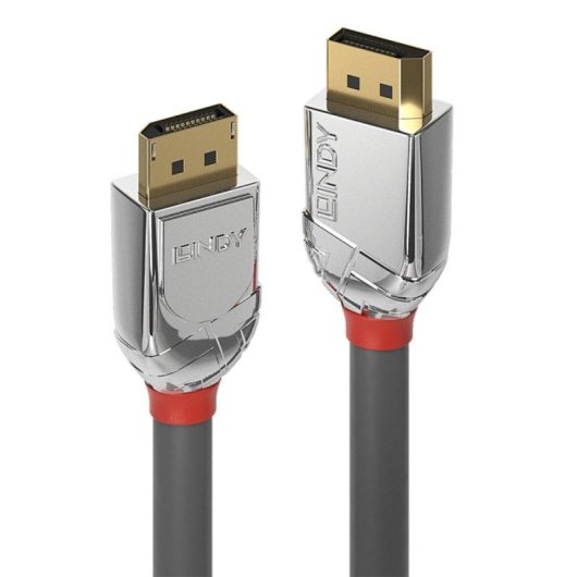 Cable DisplayPort Lindy 36302 2m macho-macho 1.4 8K 60Hz chapado en oro gris