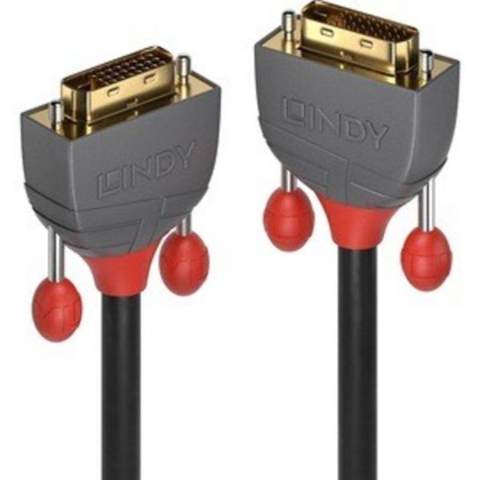 Cable DVI-D Lindy 36221 1m Dual Link Macho a Macho Negro