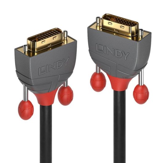 Cabo DVI-D Lindy 36223 3m Dual Link AWG28 Ouro PVC Preto