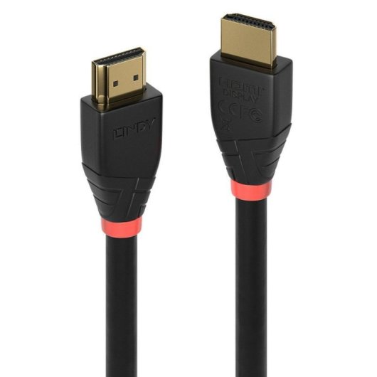 Cable HDMI Lindy 41071 10m 2.0 18Gbit/s 4K UHD Macho-Macho ARC Ethernet Negro