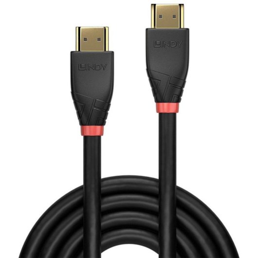 Cable HDMI Lindy 41071 10m 2.0 18Gbit/s 4K UHD Macho-Macho ARC Ethernet Negro