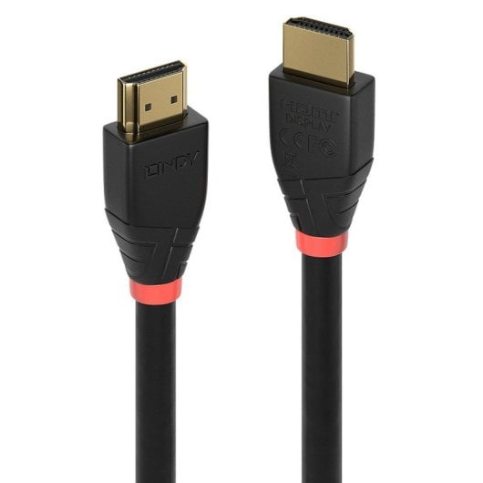 Cable HDMI Lindy 41071 10m 2.0 18Gbit/s 4K UHD Macho-Macho ARC Ethernet Negro