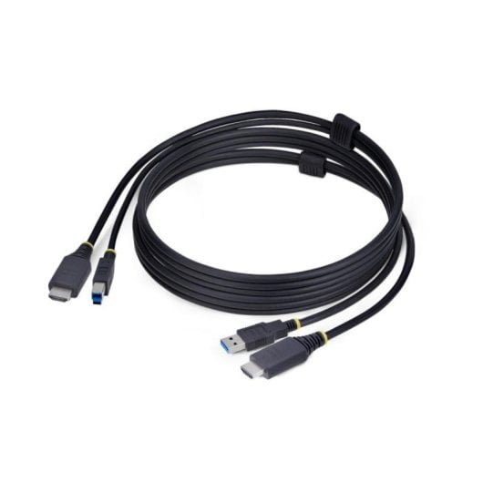 Cable KVM HDMI y USB 3.0 1,8m Negro 4K 60Hz USB 5Gbps HDR10 TPE KVM Switch