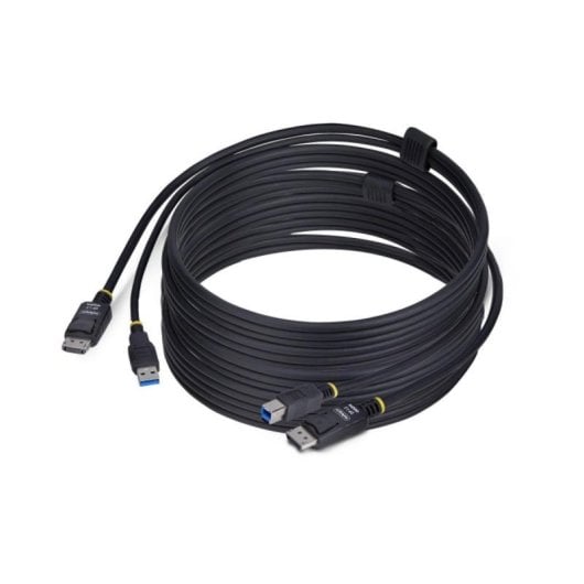 Cavo KVM StarTech DisplayPort 1.2 USB 3.2 Gen 1 Type-A Type-B 4K 60Hz 5Gbps Nero 3,1 m