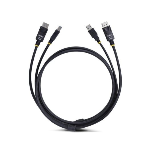 Cavo KVM StarTech DisplayPort 1.2 USB 3.2 Gen 1 Type-A Type-B 4K 60Hz 5Gbps Nero 3,1 m